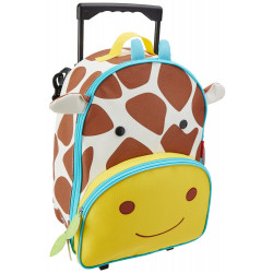 Skip Hop Zoo Little Kid Travel Rolling Luggage Backpack - Giraffe