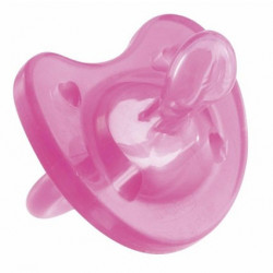 Chicco Physio Soft Soother Silicone (0M+) 1 Piece - Pink