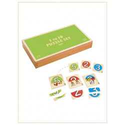 Edu Fun 1 to 10 Puzzle English Set