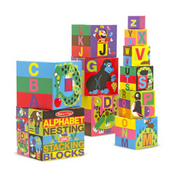 Melissa & Doug Alphabet Nesting And Stacking Blocks