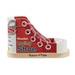 Melissa & Doug Wooden Lacing Shoe