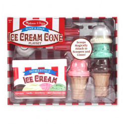 melissa & doug Scoop & Stack Ice Cream Cone Playset