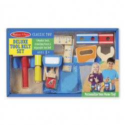 Melissa & Doug Deluxe Wooden Tool Belt Set