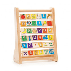 Melissa & Doug ABC - 123 Abacus Wooden Educational Toy