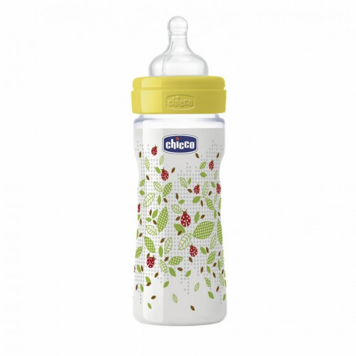 Chicco - Well-Being Medium Flow Bottle 250ml - Yellow