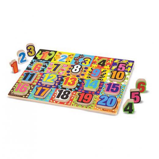 Melissa & Doug's Big Digit Design Chunky Puzzle 20 Pieces