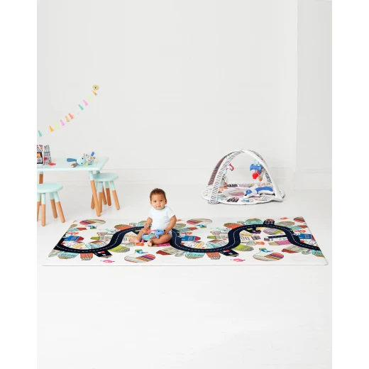 Skip Hop Doubleplay Reversible Playmat - Vibrant Village