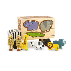 Melissa & Doug Animal Rescue Shape-Sorting Truck