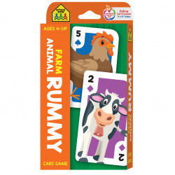 School Zone - Farm Animal Rummy Card Game