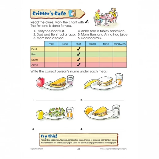 School Zone - First Grade Super Scholar Workbook Ages 5 to 7