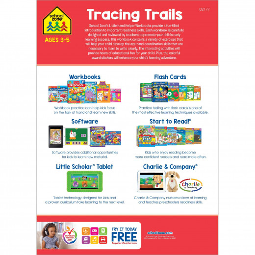 School Zone - Little hand helper tracing trails ages 3-5