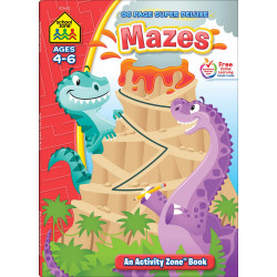 School Zone - Mazes 96 page super deluxe ages 4-6