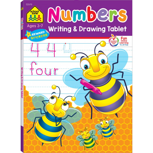 School Zone -Numbers Writing & Drawing Tablet