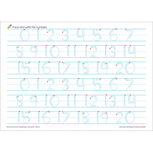 School Zone -Numbers Writing & Drawing Tablet