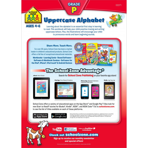 School Zone - Uppercase Alphabet grade p ages 4-6