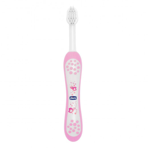 Chicco Milk Teeth Toothbrush +6m, Pink