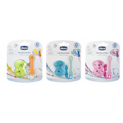 Chicco Clip With Chain Mixed Colours, Orange, Blue or Pink - أزرق