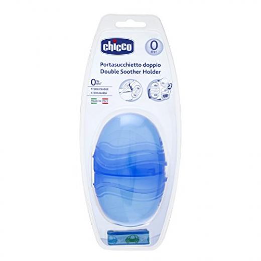 Chicco Double Soother Holder- Blue