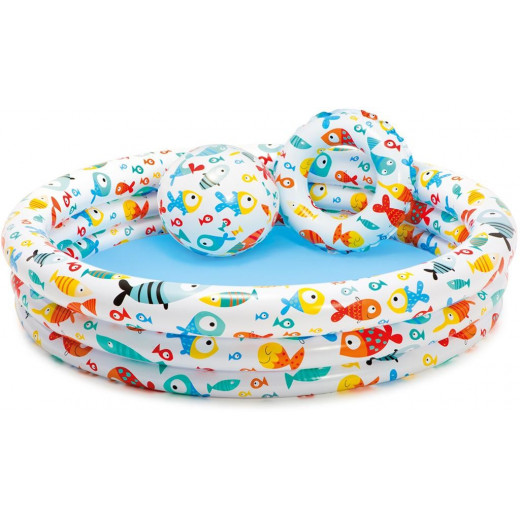 Intex FishBowl Pool 132 x 28 cm, Set (51 cm Ball,51 cm Ring)