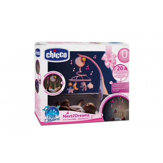 Chicco Next2Dreams Cot Mobile Pink
