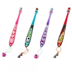 Jordan Children's Toothbrush Jordan Step 3 (6-9 years) Soft Brush with a Cap for Travel - باللون الأصفر