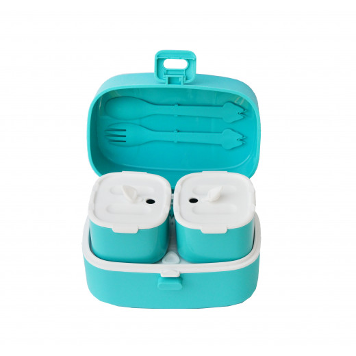 Look Back Lunch Box For Kids, Blue Color