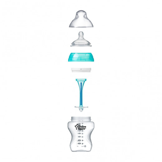 Tommee Tippee Advanced Anti-Colic Bottle X1, 260 ml with Heat Sensing Tube