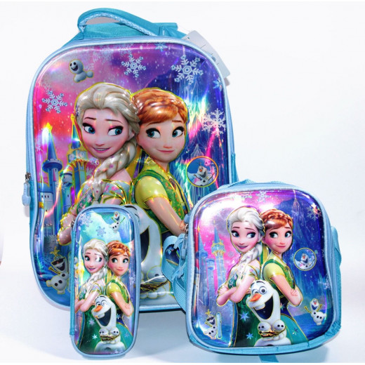 Set of School Backpack, Frozen, 3 pieces, 40 cm