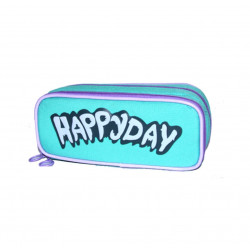 Happy Day Rectangle Pencil Case, Sky Blue