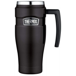 Thermos Stainless Steel King Vacuum Travel Mug, 470 ml, Matt Black