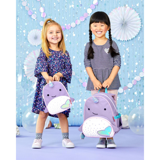 Skip Hop Zoo Little Kid Backpack, Narwhal