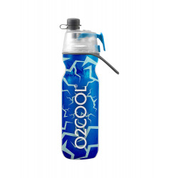 O2COOL Classic Elite Crackle Blue Water Bottle 590 ml