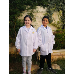 School Unisex Lab Coat Uniform Size 130 , +8y