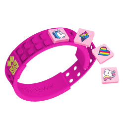 Pixie Crew Pixel Bracelet Fuchsia 65-piece