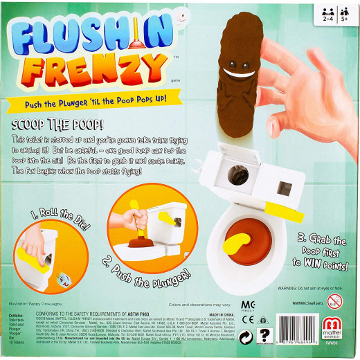 Mattel Games  Flushing Frenzy Game, Multi-Colour