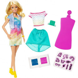 Barbie Crayola Color Stamp Fashion Doll