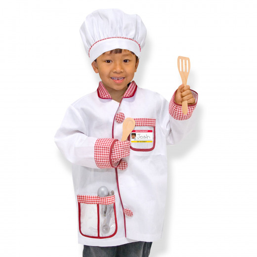 Melissa & Doug Chef Role Play Costume Set, 3-6 years