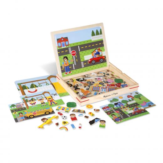 Melissa & Doug Wooden Magnetic Matching Picture Game