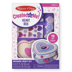 Melissa & Doug Decorate-Your-Own Wooden Heart Box