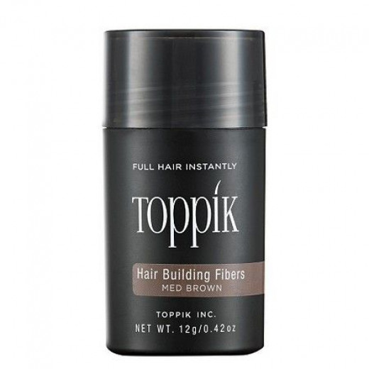 Toppik Hair Building Fibers, Medium Brown, 12 grams