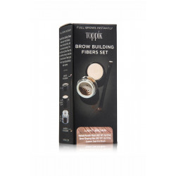 Toppik Brow Building Fiber Set, Light Brown, 1 Each