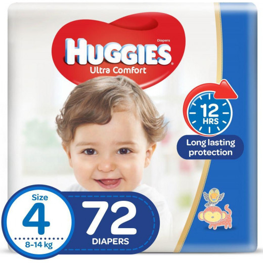 Huggies Mega Diapers Size (4) 72X1
