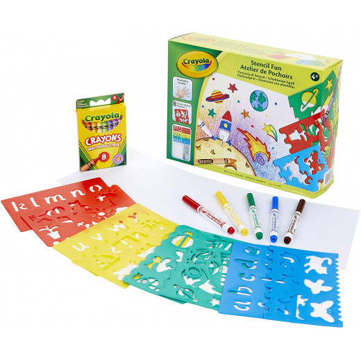 Crayola Creative Set Fantasy, Drawing and Colouring with Stencils