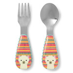 Skip Hop Toddler Utensils, Fork and Spoon Set, Llama