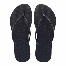 Havaianas Slim Black Thongs, Size 39/40