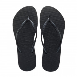 Havaianas Slim Black Thongs, Size 37/38