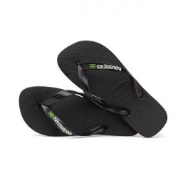 Havaianas Brasil Logo Black/Black 37/38