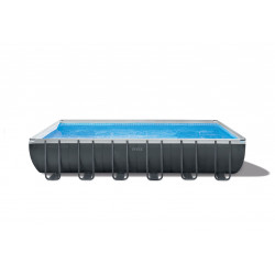 Intex Rectangular Ultra XTR Metal Frame Swimming Pool with Sand Filter, 732 x 366 x 132 cm