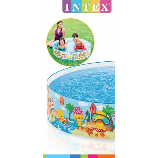 Intex Duckling Snapset Paddling Pool,122cm x 25cm