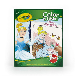 Crayola Disney Princess Color And Sticker Book 4*6